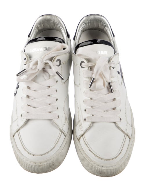 Zadig & Voltaire Leather Printed Sneakers