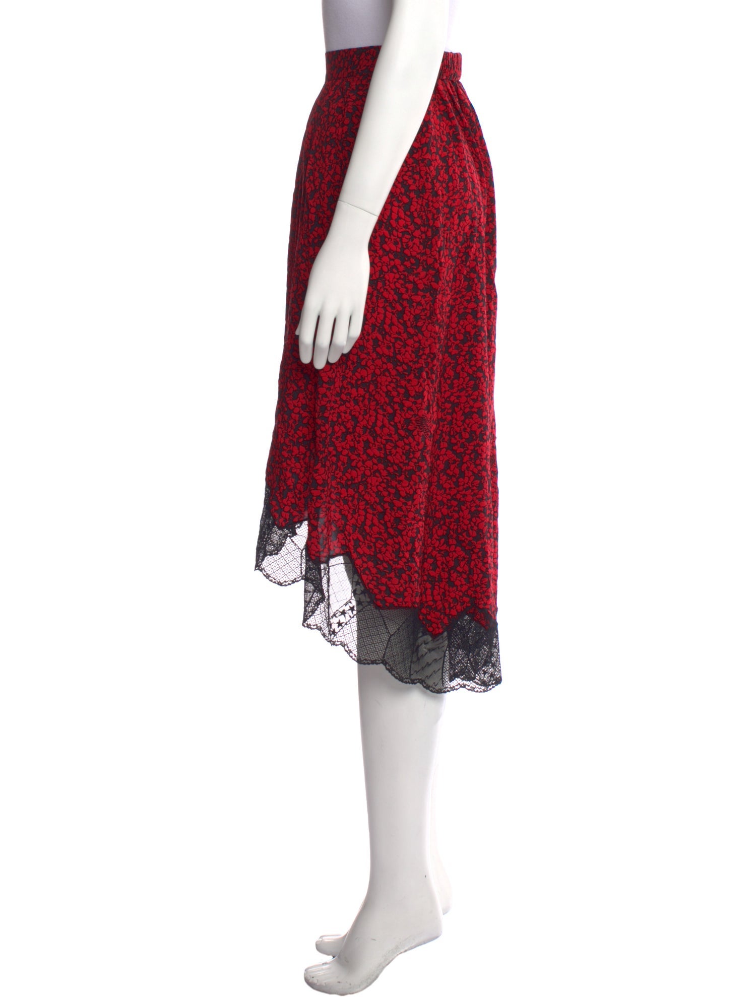 Zadig & Voltaire Floral Print Midi Length Skirt