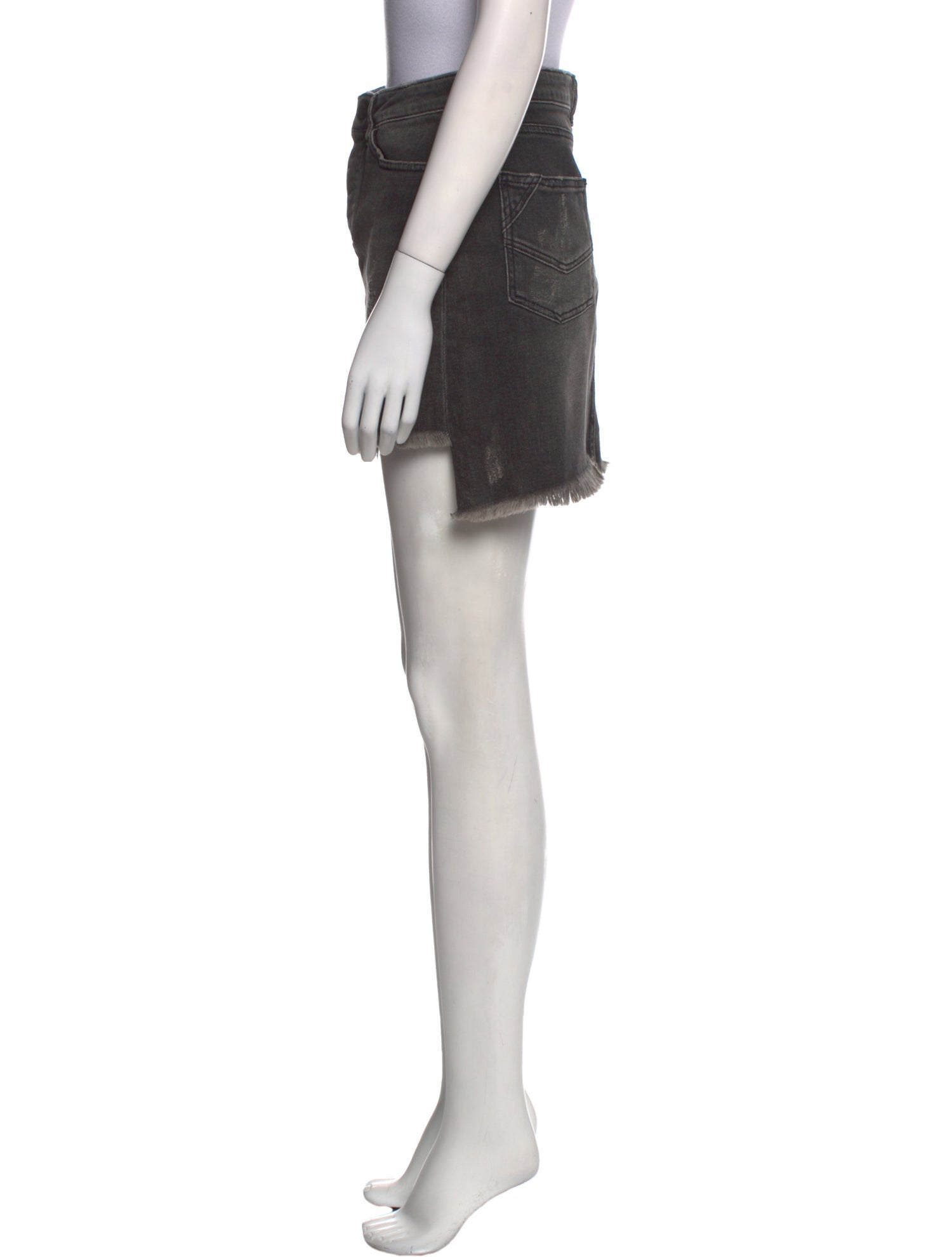 Zadig & Voltaire Distressed Accents Mini Skirt