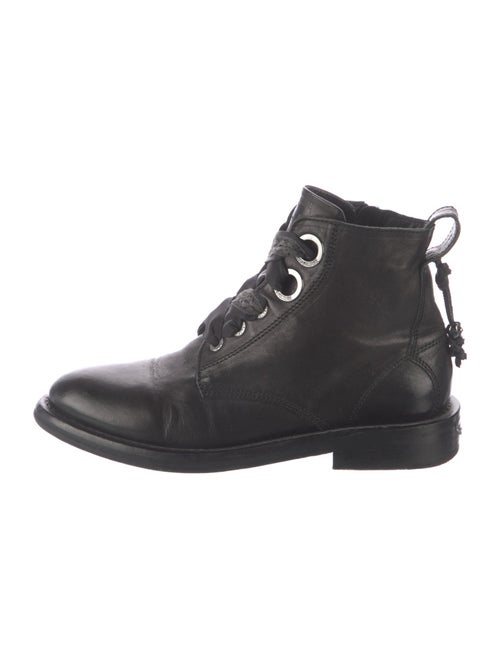 Zadig & Voltaire Leather Combat Boots