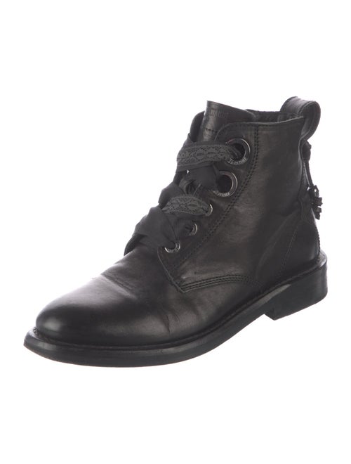 Zadig & Voltaire Leather Combat Boots