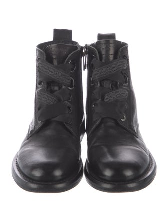 Zadig & Voltaire Leather Combat Boots
