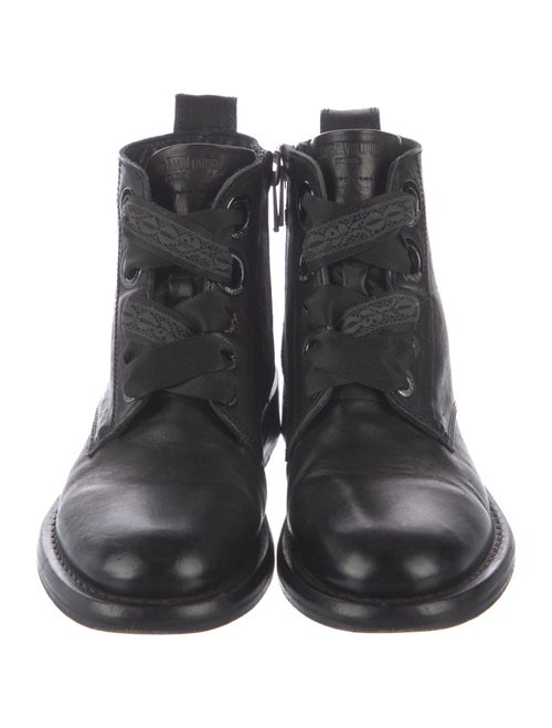 Zadig & Voltaire Leather Combat Boots