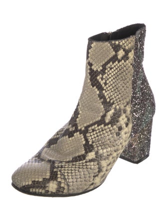 Zadig & Voltaire Leather Animal Print Boots