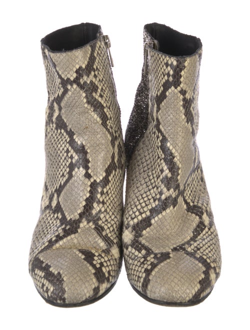 Zadig & Voltaire Leather Animal Print Boots