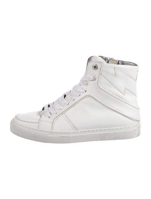 Zadig & Voltaire Leather Wedge Sneakers