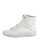 Zadig & Voltaire Leather Wedge Sneakers
