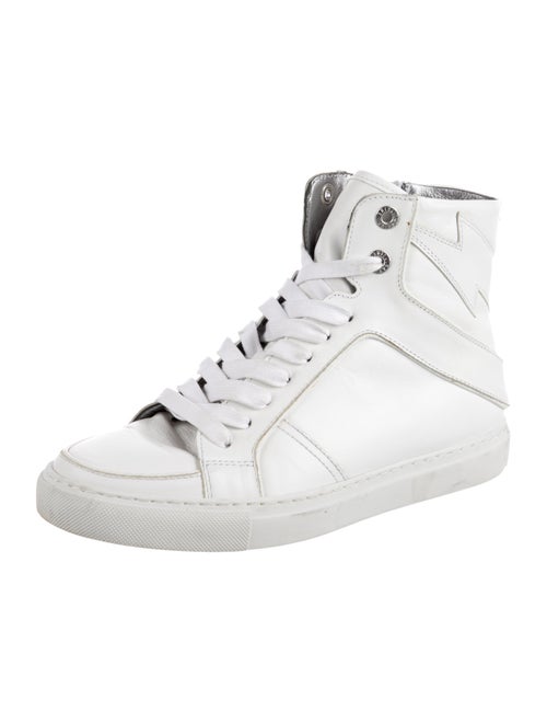 Zadig & Voltaire Leather Wedge Sneakers