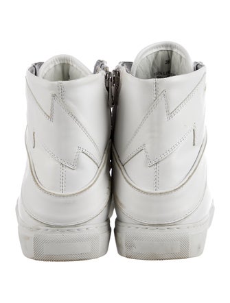 Zadig & Voltaire Leather Wedge Sneakers