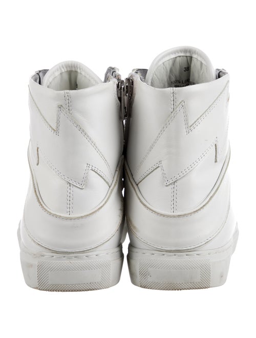 Zadig & Voltaire Leather Wedge Sneakers