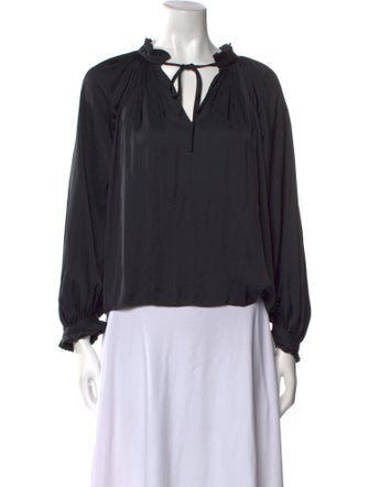 Zadig & Voltaire V-Neck Long Sleeve Blouse