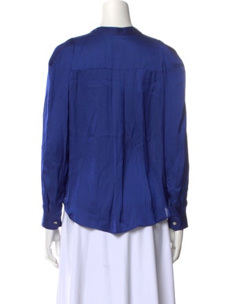 Zadig & Voltaire Mock Neck Long Sleeve Blouse