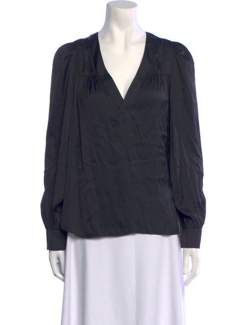 Zadig & Voltaire V-Neck Long Sleeve Blouse