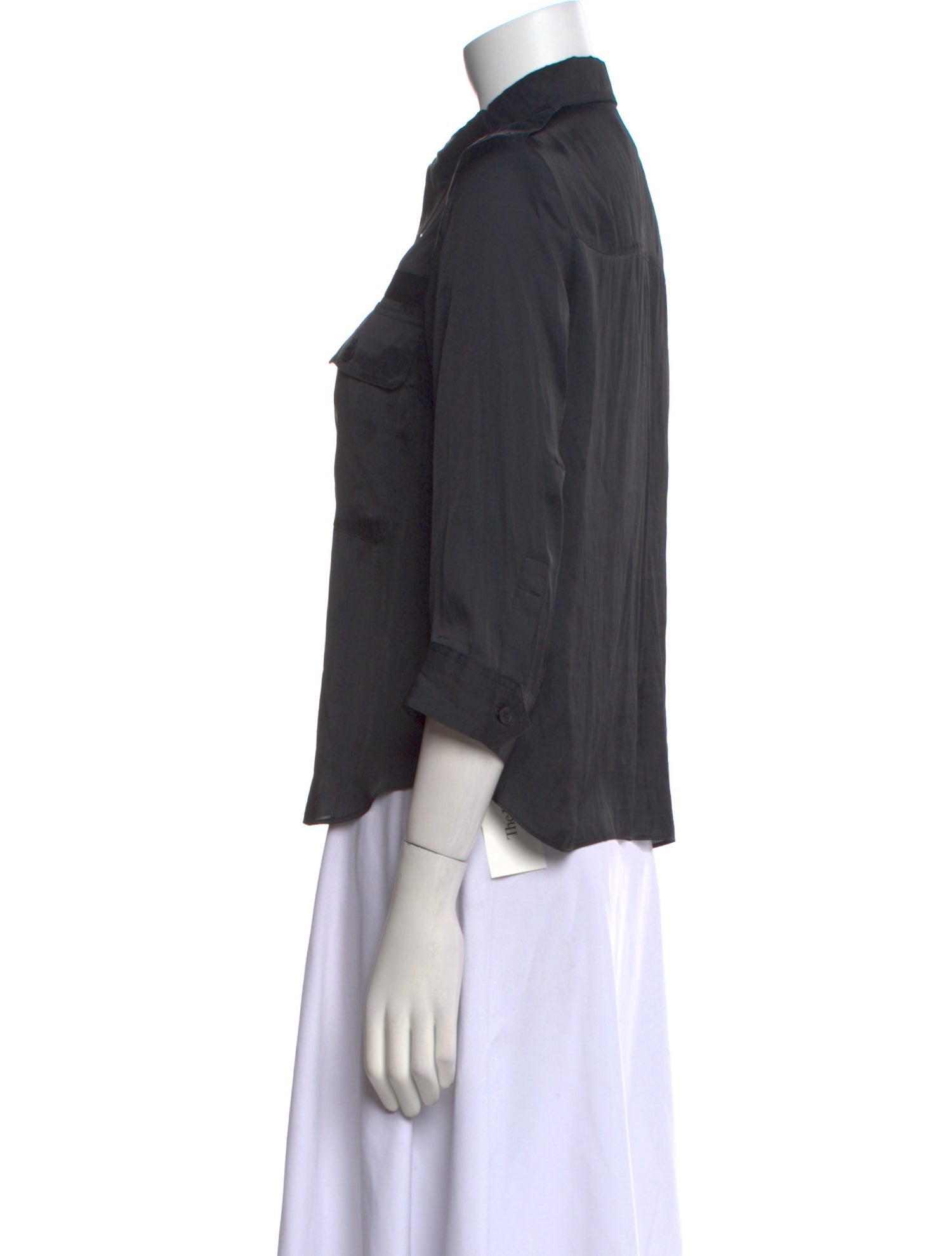 Zadig & Voltaire Three-Quarter Sleeve Button-Up Top