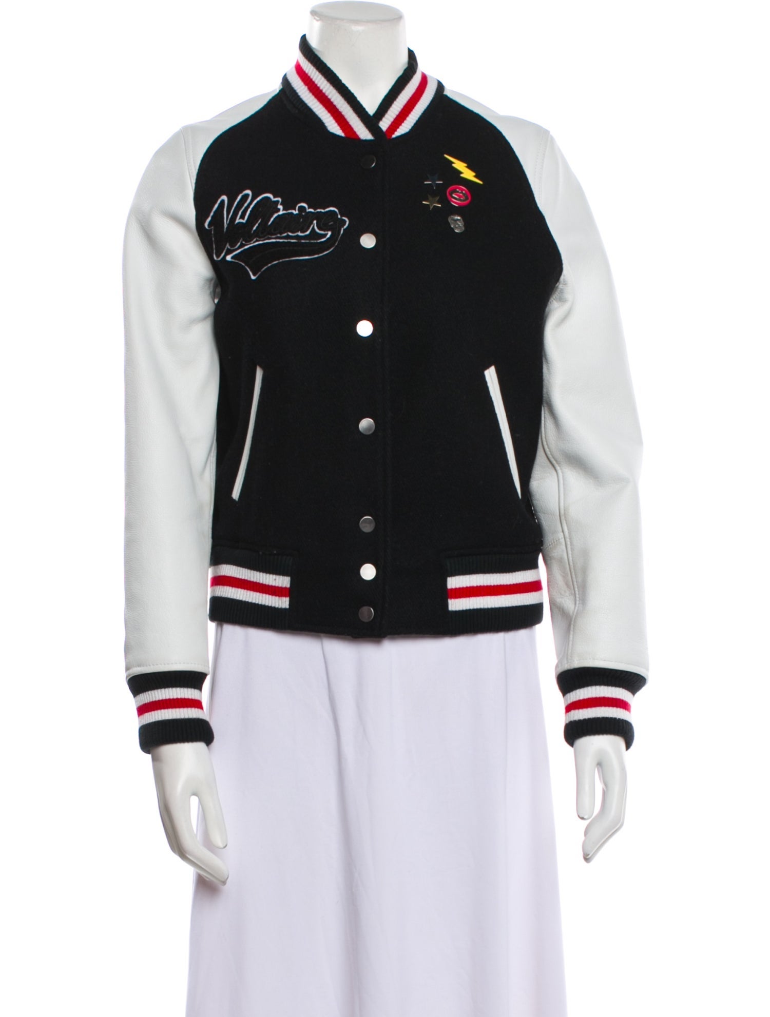 Zadig & Voltaire Leather Graphic Print Vest