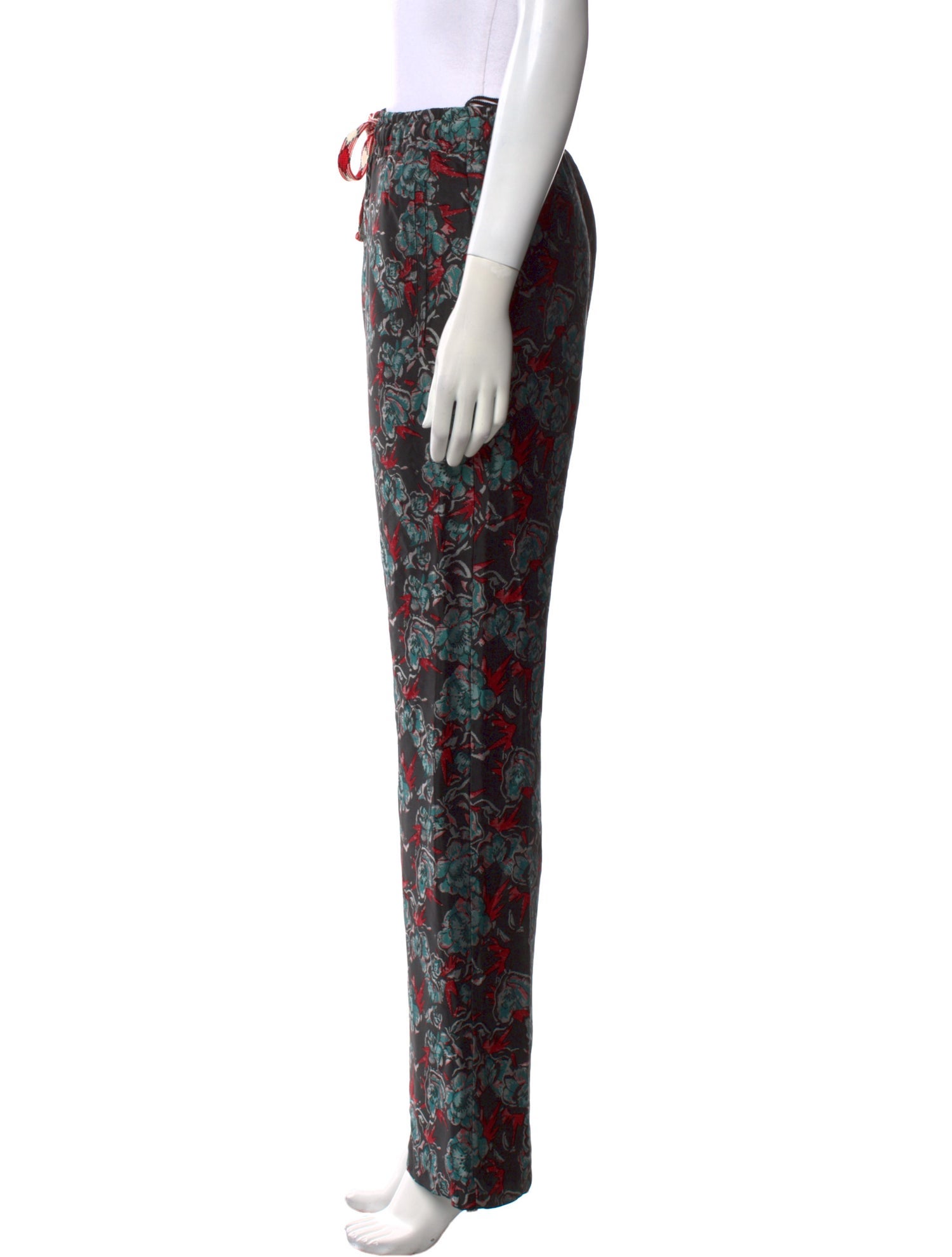 Zadig & Voltaire Floral Print Wide Leg Pants