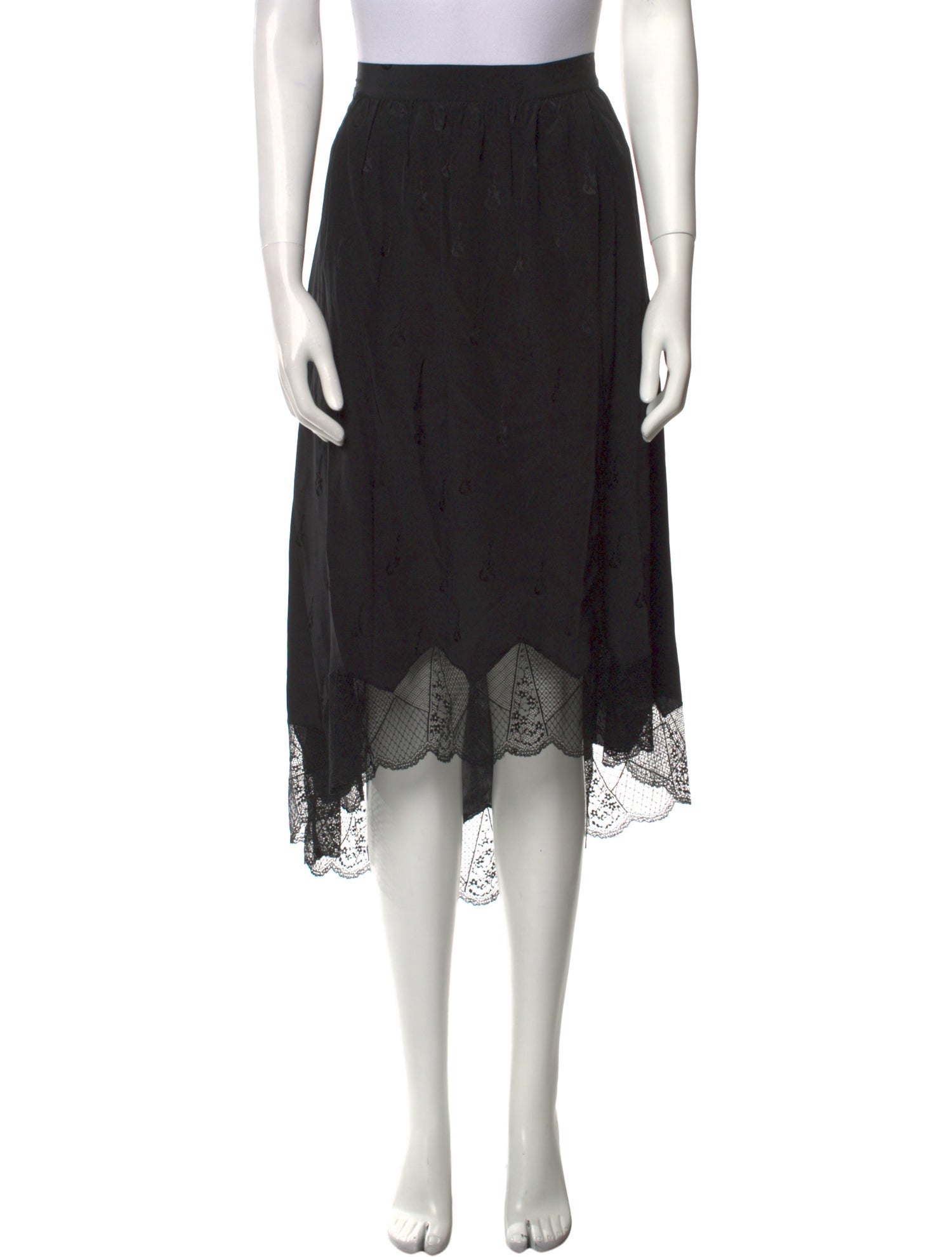 Zadig & Voltaire Silk Midi Length Skirt w/ Tags