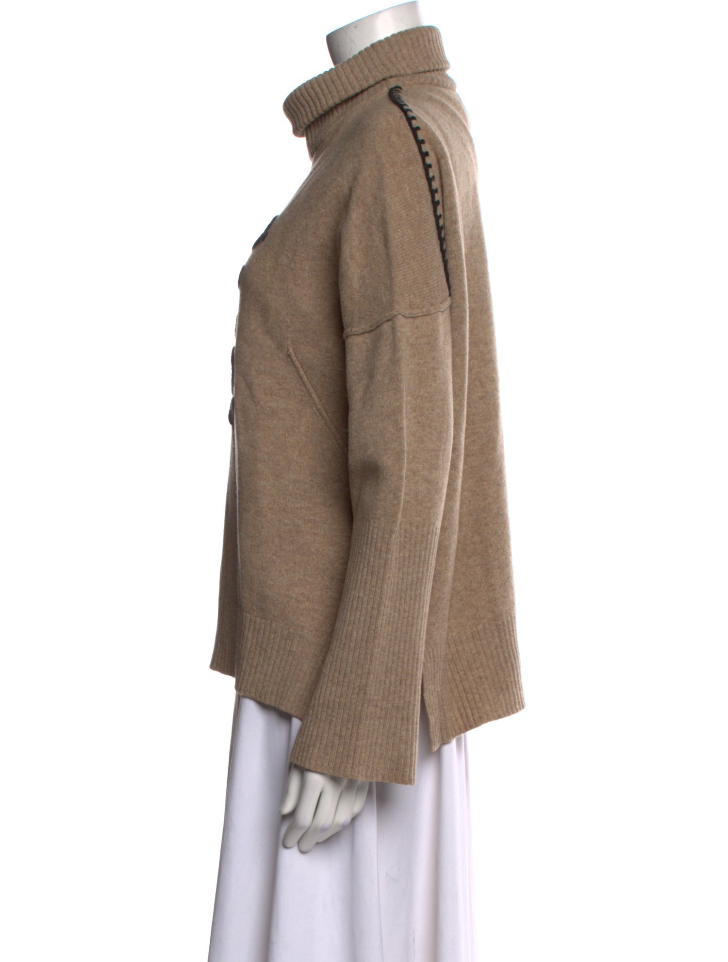 Zadig & Voltaire Graphic Print Turtleneck Sweater