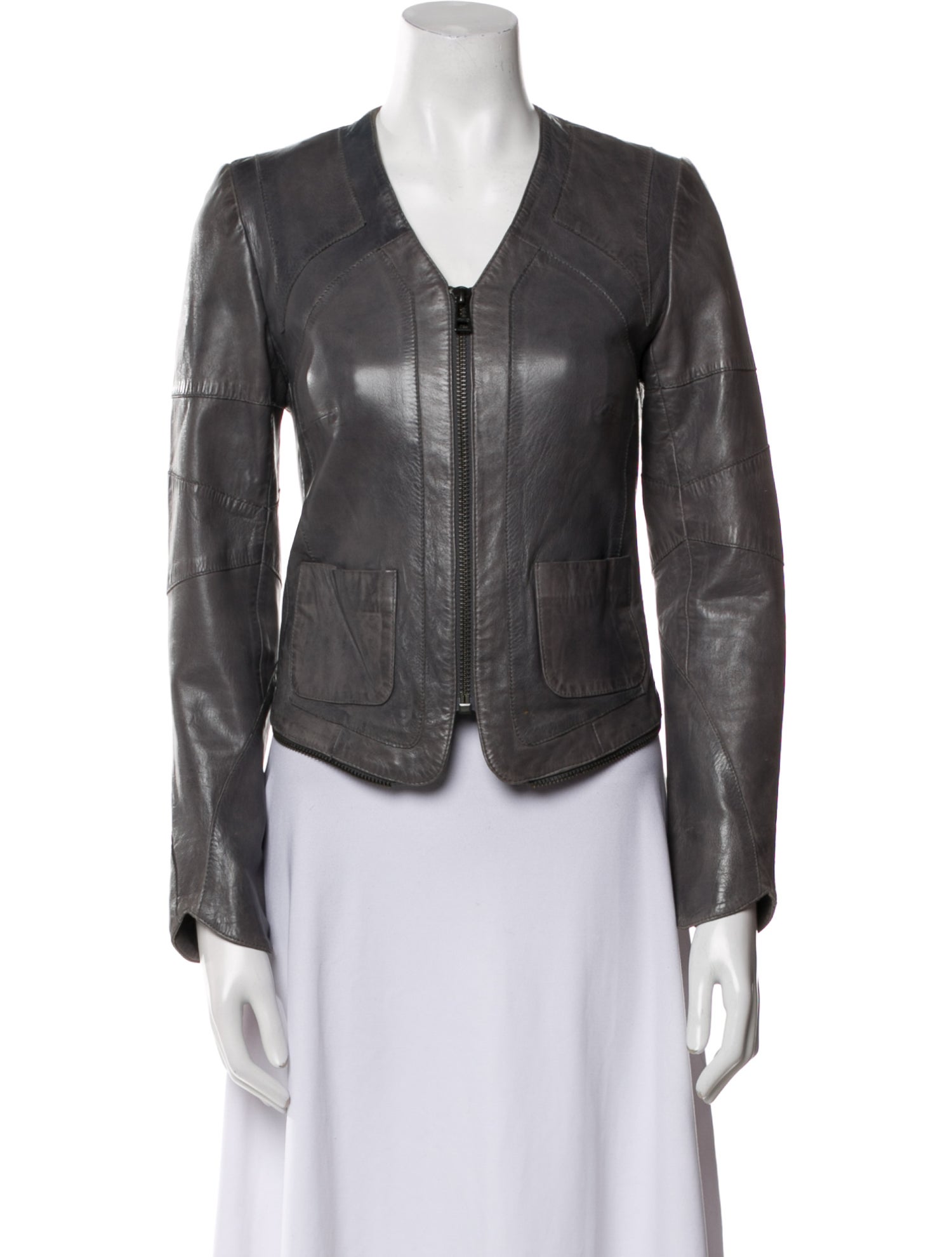 Zadig & Voltaire Lamb Leather Biker Jacket