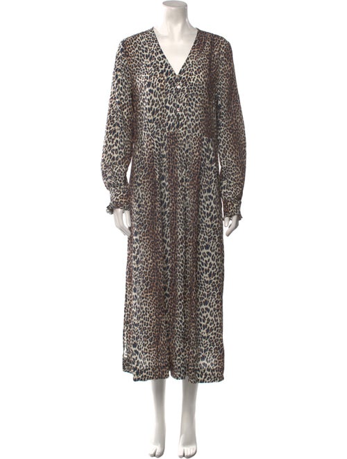 Zadig & Voltaire Animal Print Midi Length Dress