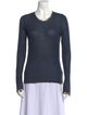 Zadig & Voltaire Scoop Neck Long Sleeve Top