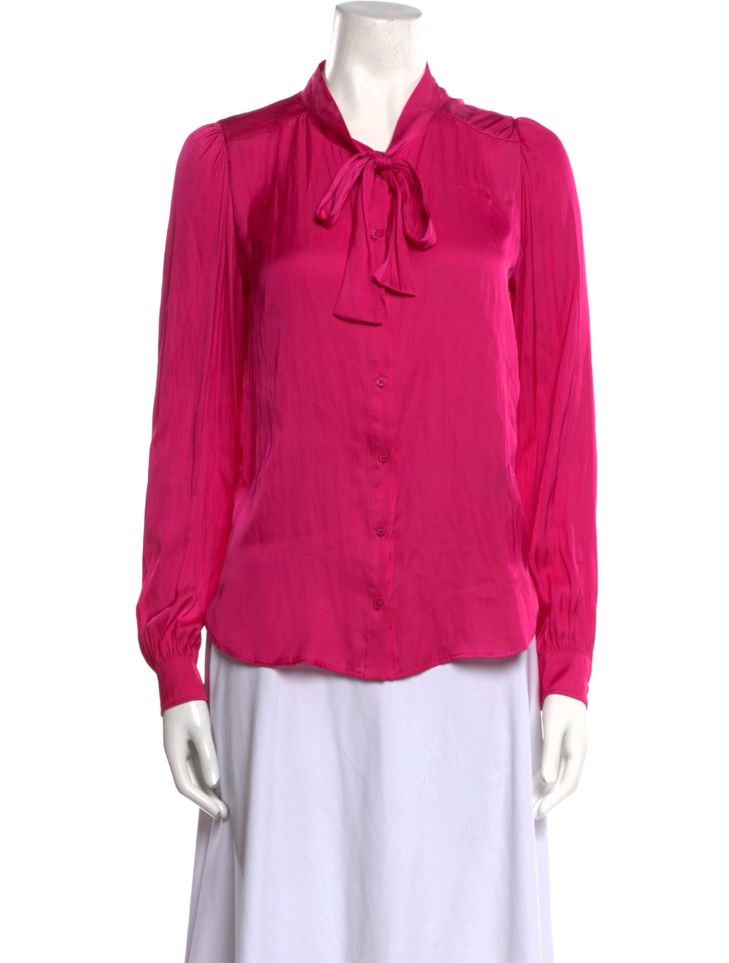 Zadig & Voltaire Tie Neck Long Sleeve Blouse