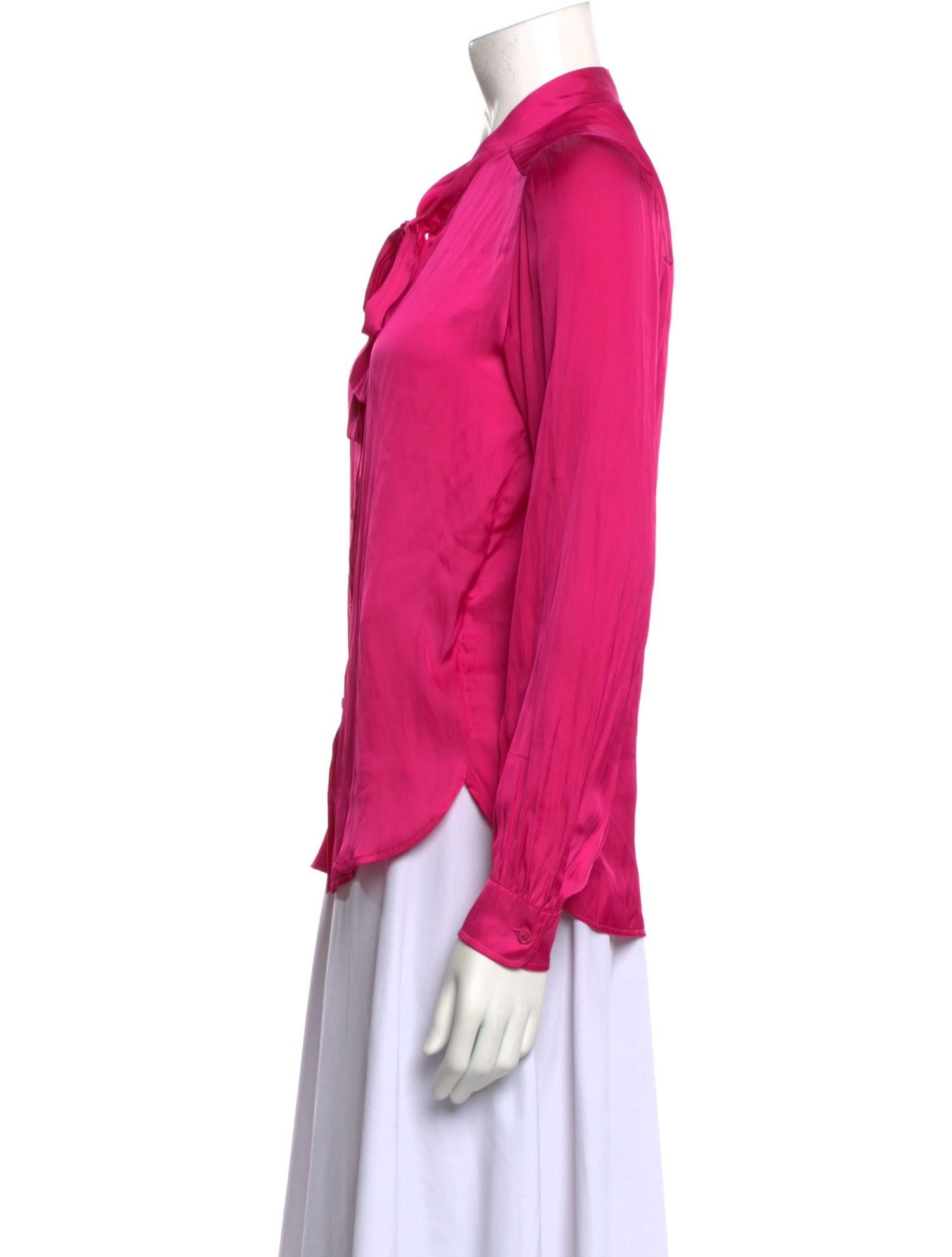 Zadig & Voltaire Tie Neck Long Sleeve Blouse