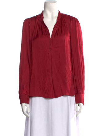 Zadig & Voltaire V-Neck Long Sleeve Blouse