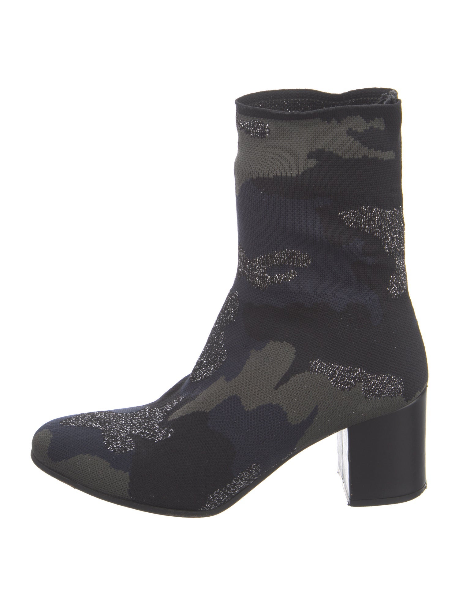 Zadig & Voltaire Printed Glitter Accents Boots