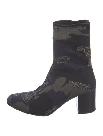 Zadig & Voltaire Printed Glitter Accents Boots