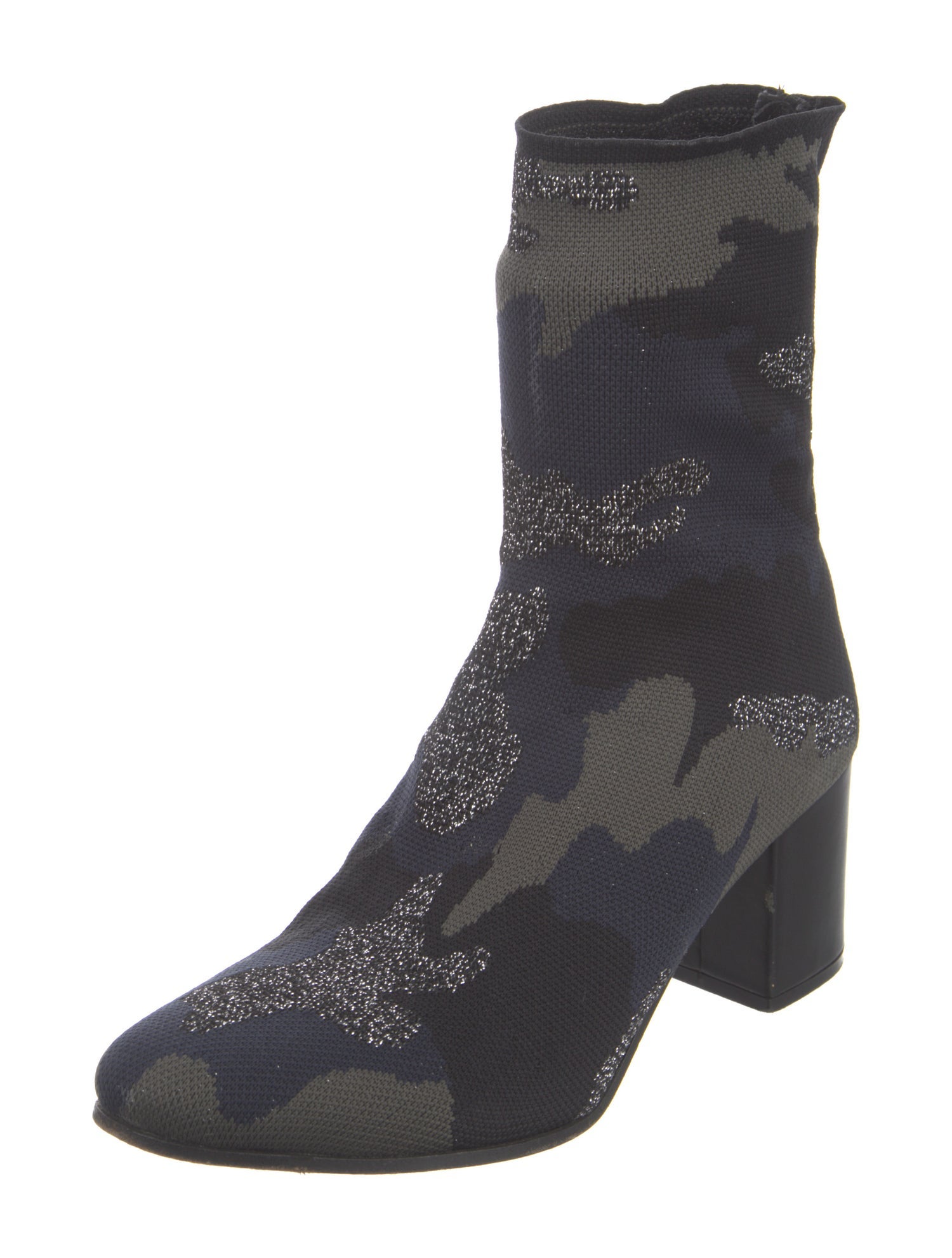 Zadig & Voltaire Printed Glitter Accents Boots
