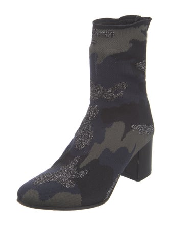 Zadig & Voltaire Printed Glitter Accents Boots