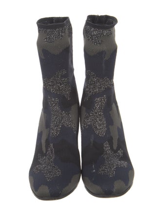 Zadig & Voltaire Printed Glitter Accents Boots
