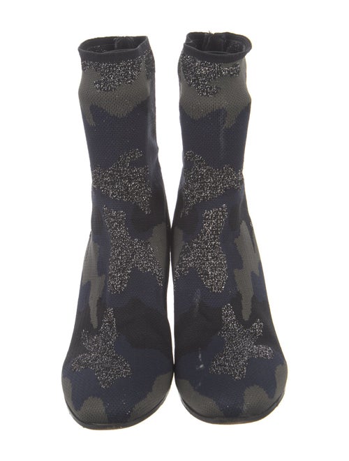 Zadig & Voltaire Printed Glitter Accents Boots