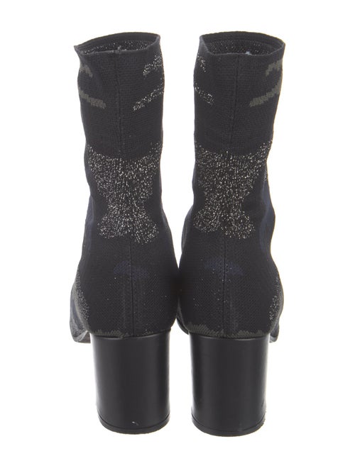 Zadig & Voltaire Printed Glitter Accents Boots