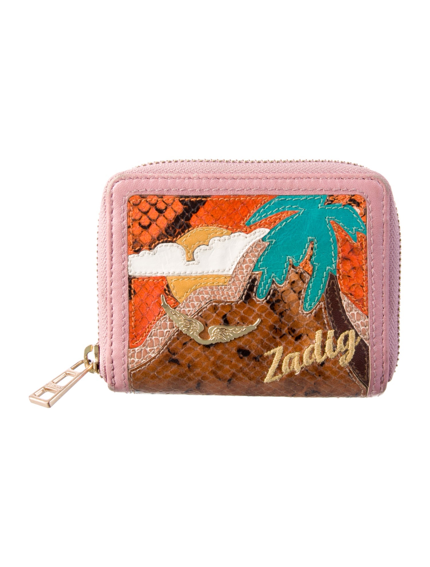 Zadig & Voltaire Leather Printed Wallet