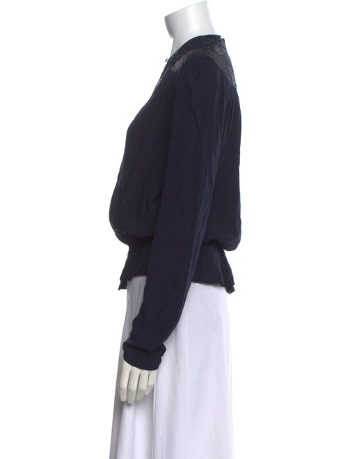 Zadig & Voltaire V-Neck Long Sleeve Blouse