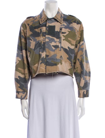 Zadig & Voltaire Camouflage Print Jacket