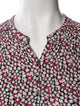 Zadig & Voltaire Printed V-Neck Button-Up Top