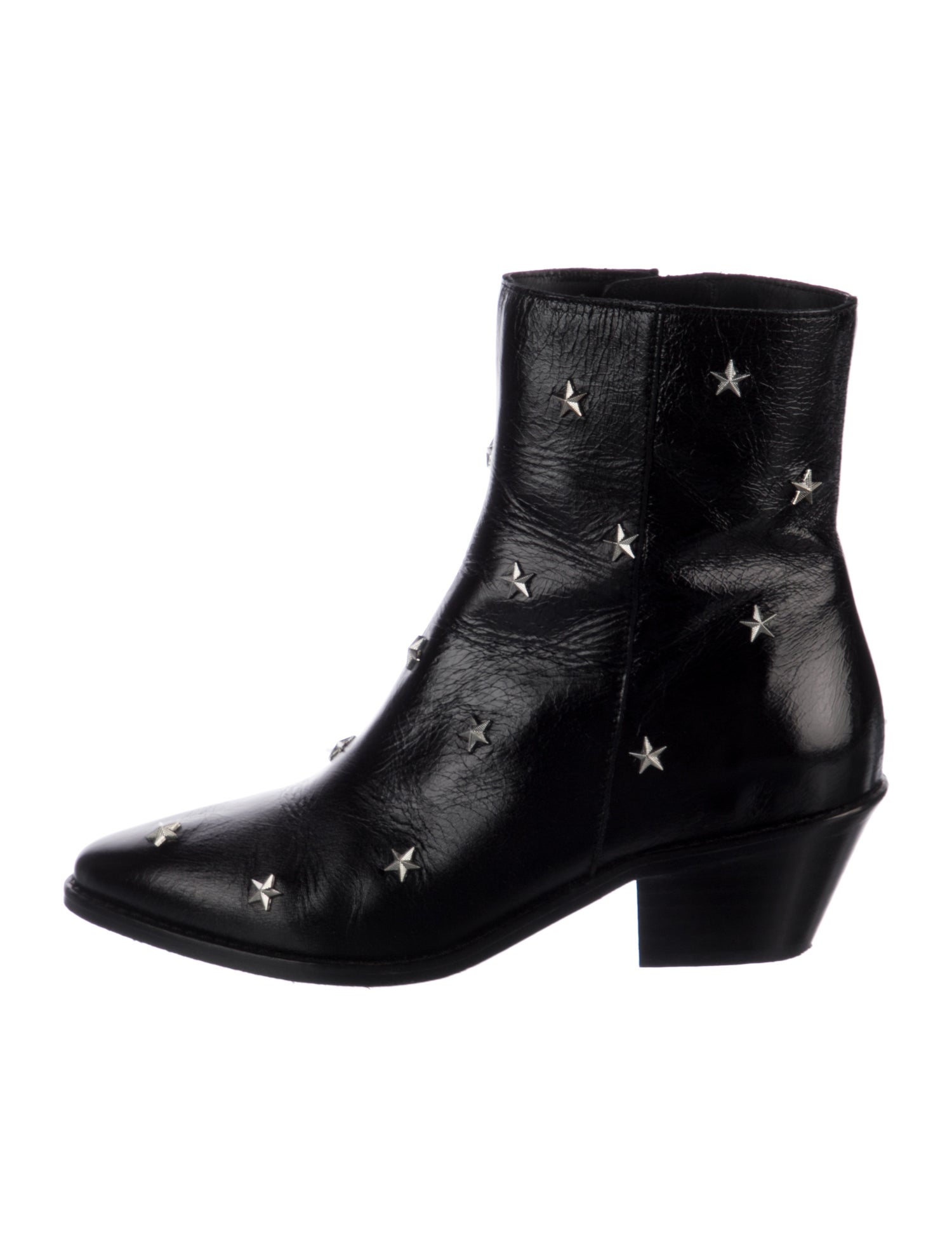 Zadig & Voltaire Leather Studded Accents Boots