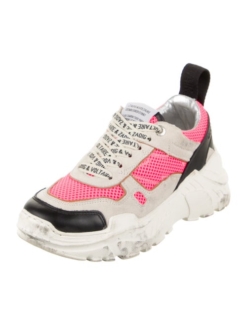 Zadig & Voltaire Mesh Printed Chunky Sneakers