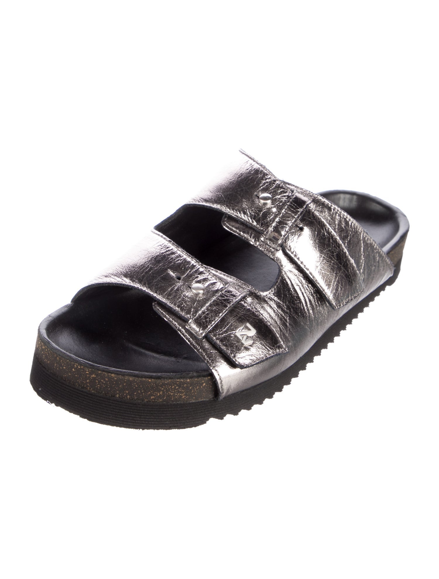 Zadig & Voltaire Patent Leather Slides