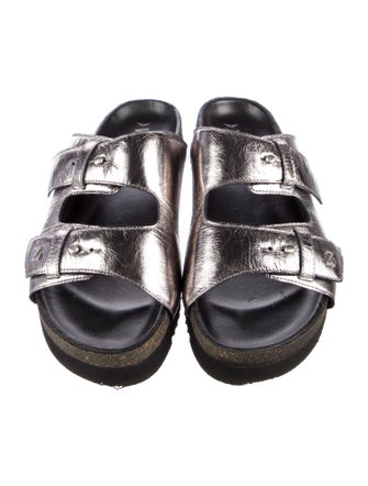 Zadig & Voltaire Patent Leather Slides
