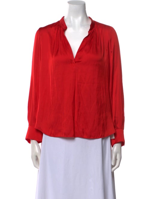 Zadig & Voltaire V-Neck Long Sleeve Blouse