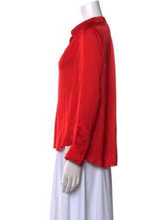 Zadig & Voltaire V-Neck Long Sleeve Blouse