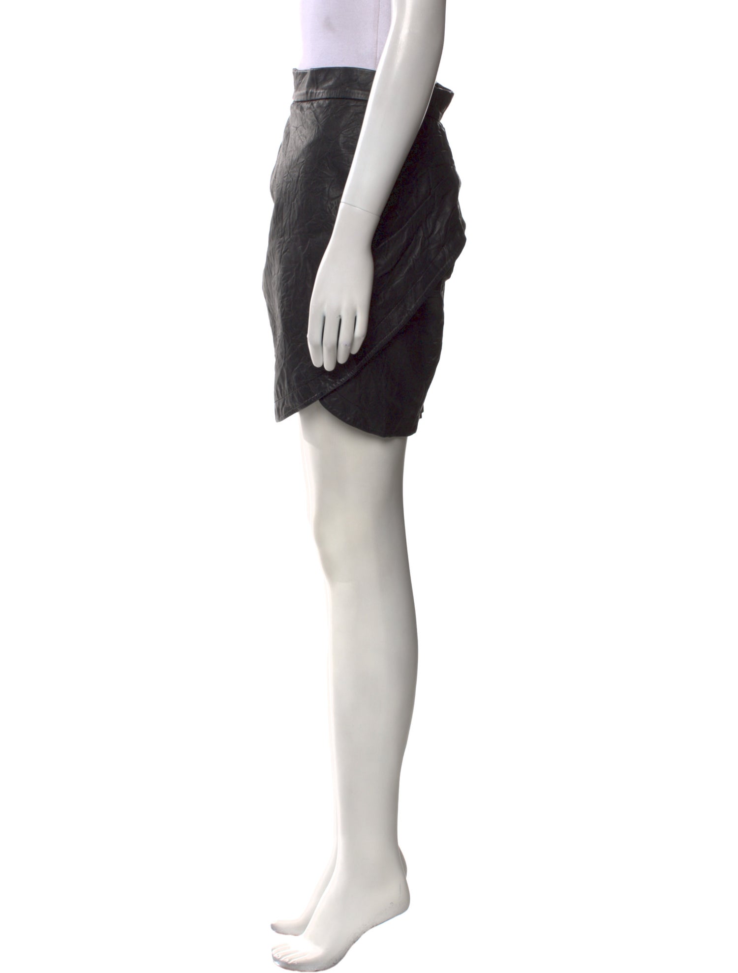 Zadig & Voltaire Leather Knee-Length Shorts