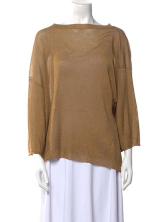 Zadig & Voltaire Bateau Neckline Three-Quarter Sleeve Blouse