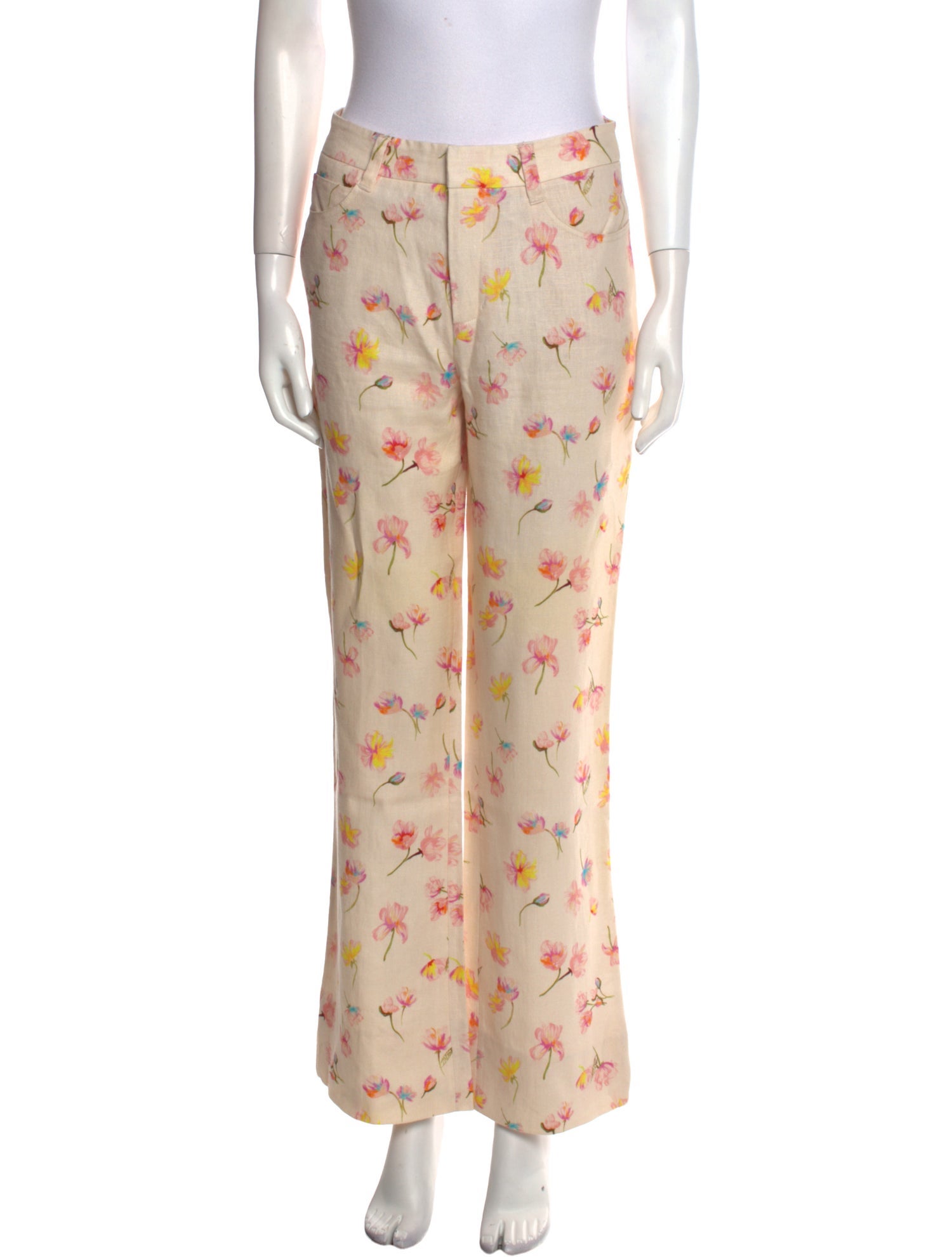 Zadig & Voltaire Floral Print Wide Leg Pants