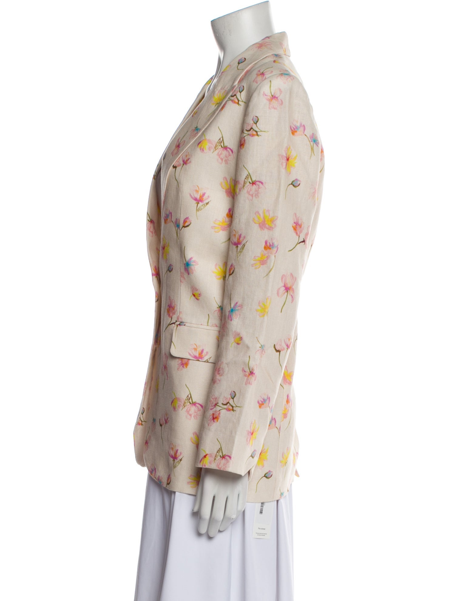 Zadig & Voltaire Linen Floral Print Blazer