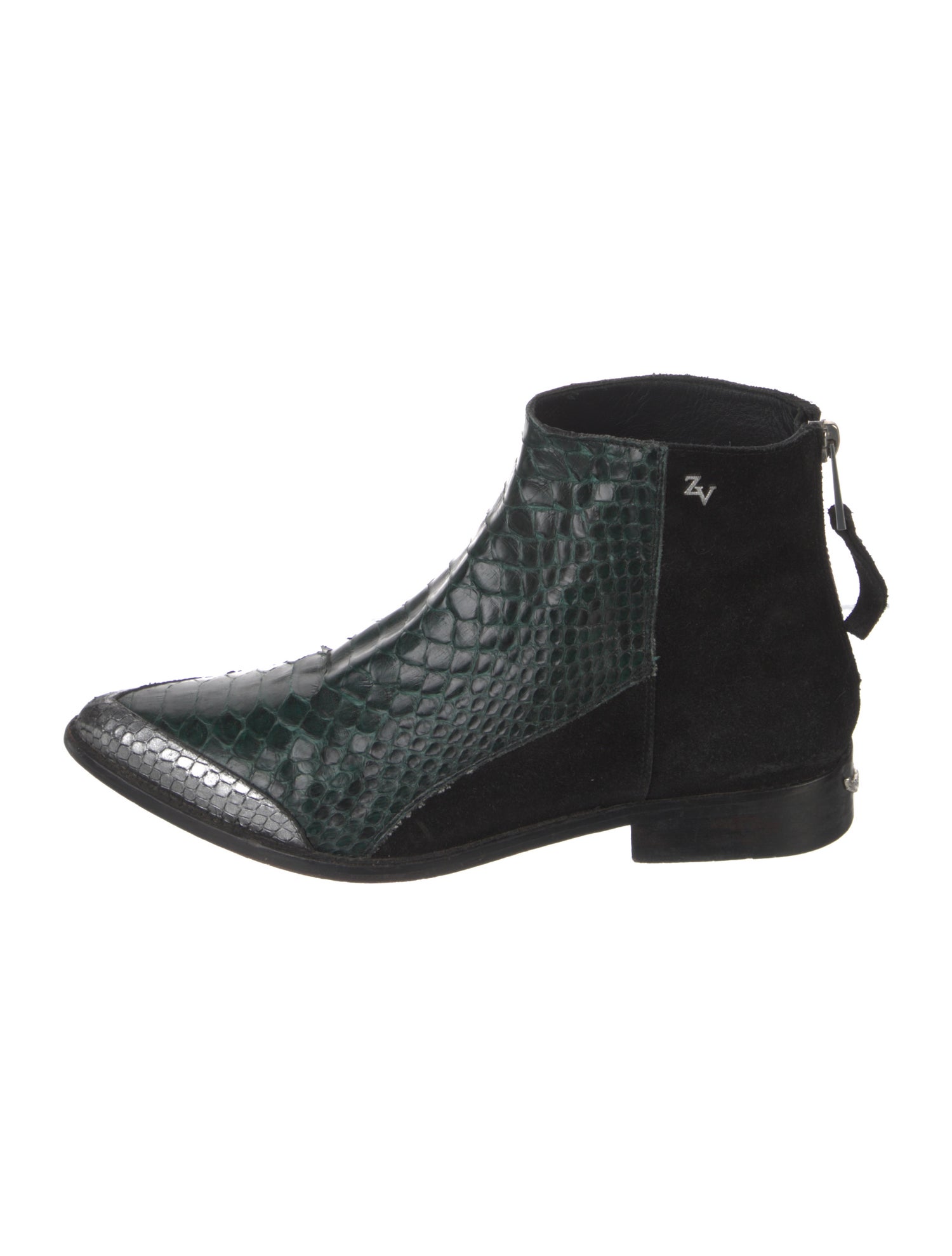 Zadig & Voltaire Embossed Leather Boots